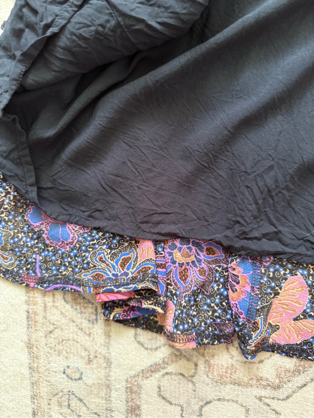 Free People Teegan Lined Dress Floral Boho Bohemian Country Fall Autumn S - Picture 8 of 11